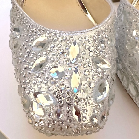 🌸 JESSICA SIMPSON🌸 Dreama Sequined Platform Pump Size 7.5 M - Picture 9 of 11